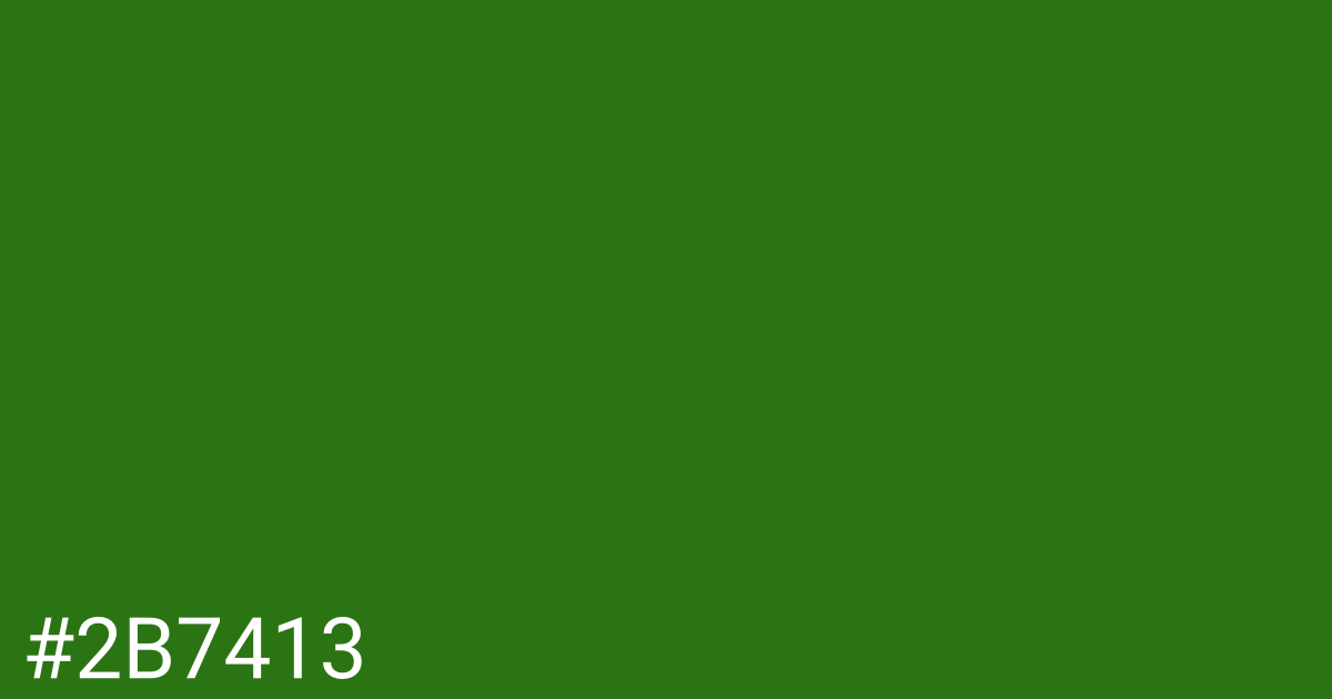 Hex color #2b7413 graphic