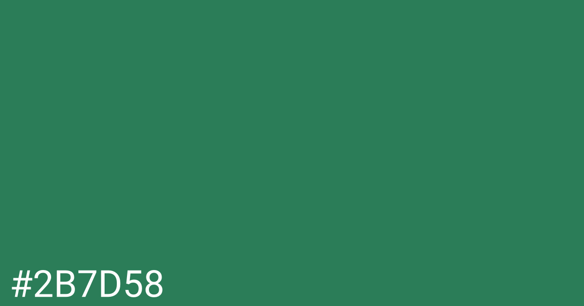 Hex color #2b7d58 graphic