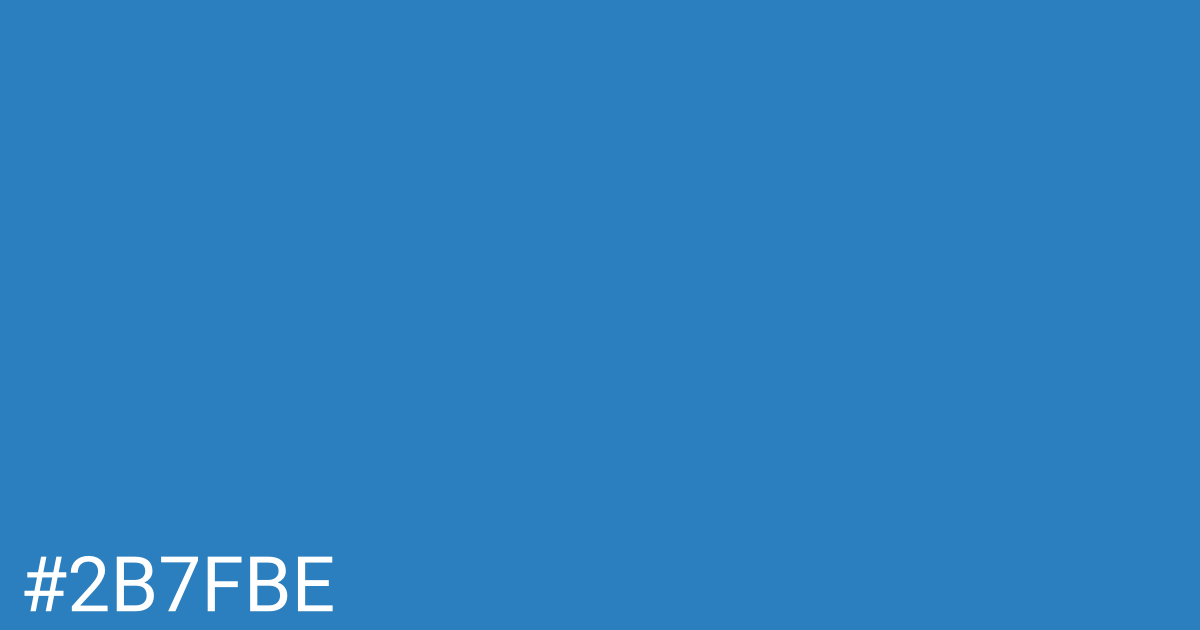 Hex color #2b7fbe graphic
