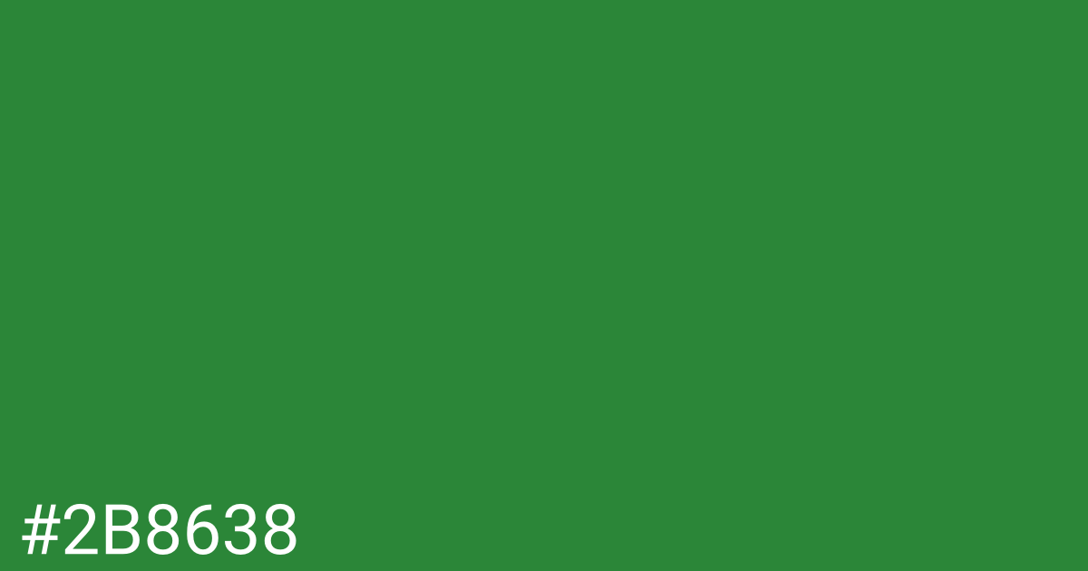 Hex color #2b8638 graphic