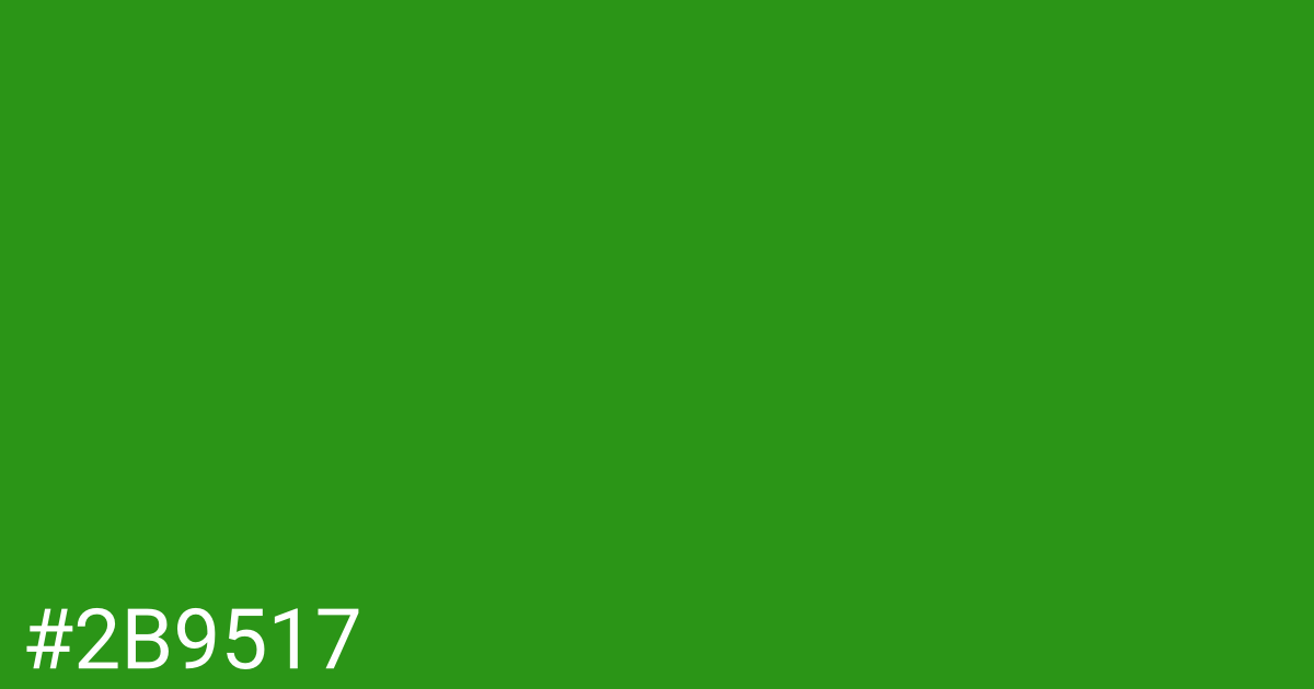 Hex color #2b9517 graphic
