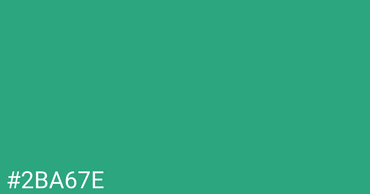 Hex color #2ba67e graphic