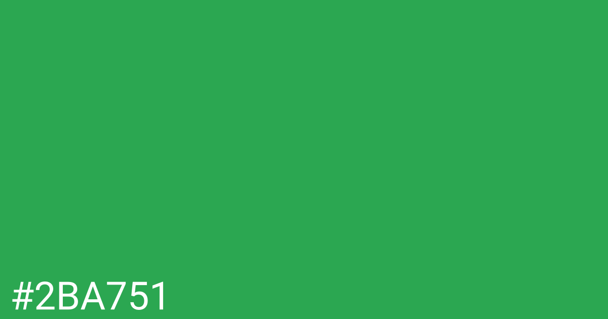 Hex color #2ba751 graphic