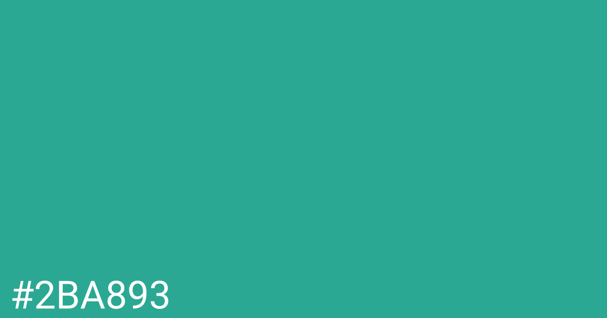 Hex color #2ba893 graphic