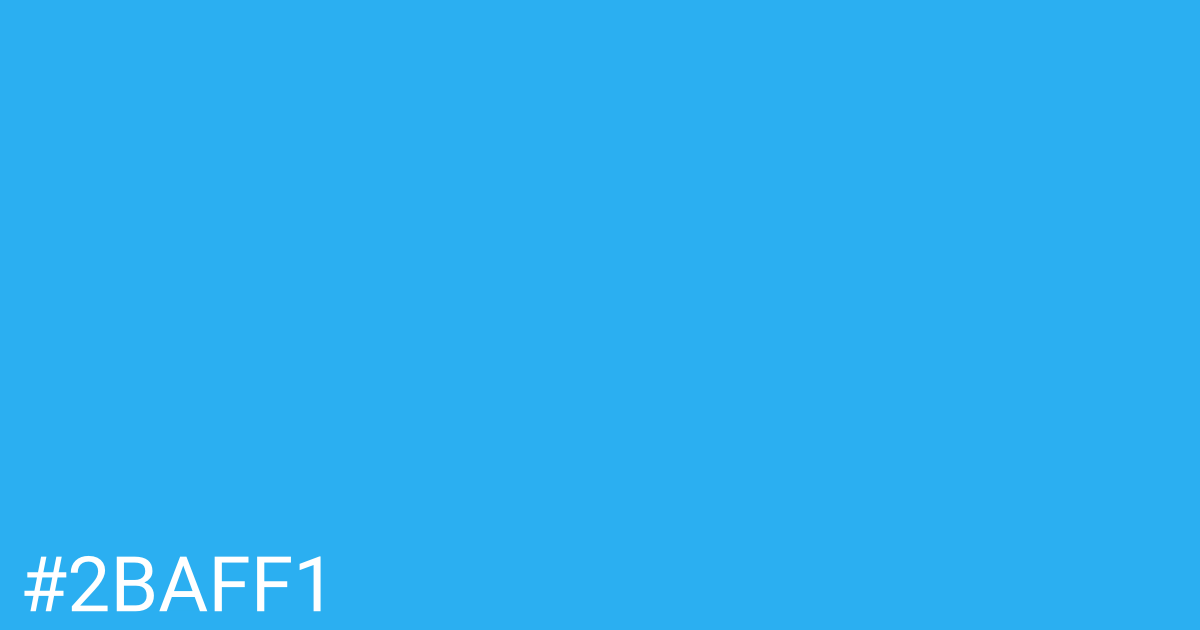 Hex color #2baff1 graphic