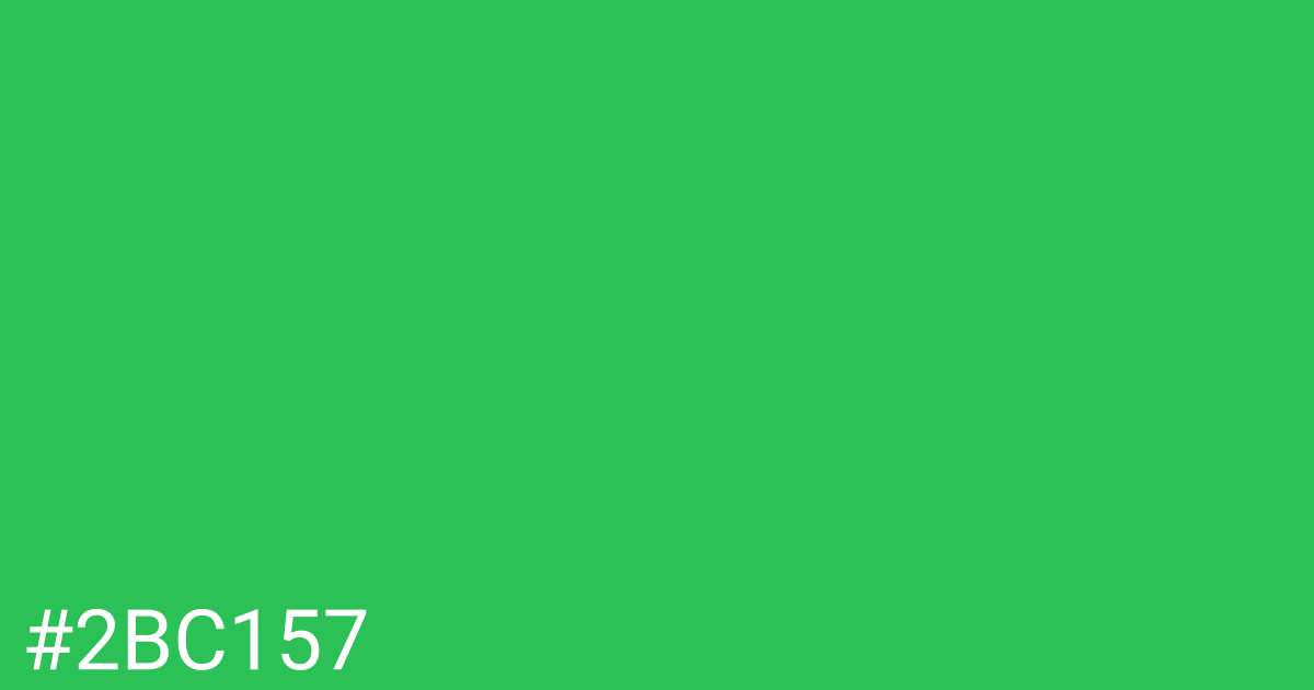 Hex color #2bc157 graphic