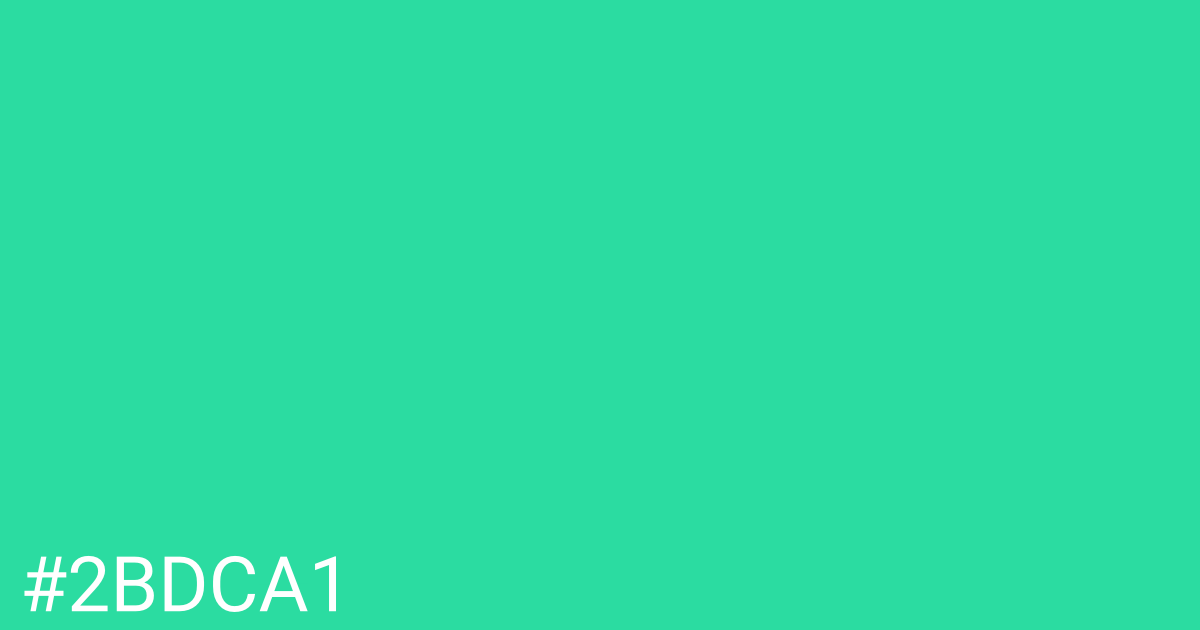 Hex color #2bdca1 graphic
