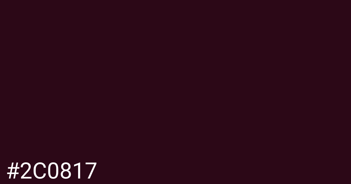 Hex color #2c0817 graphic