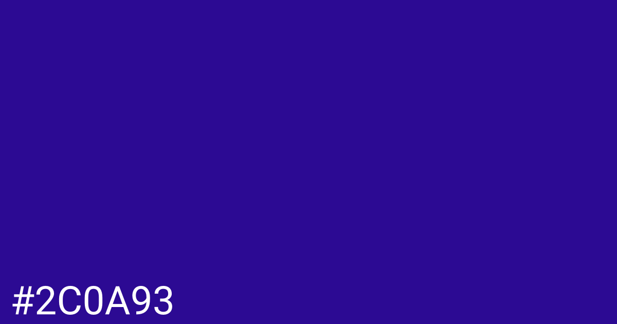 Hex color #2c0a93 graphic