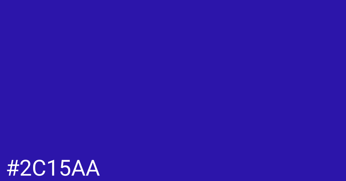 Hex color #2c15aa graphic