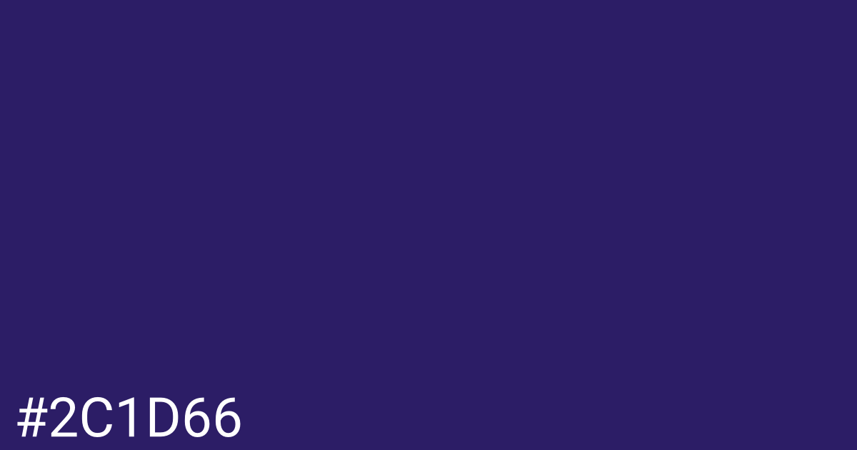 Hex color #2c1d66 graphic