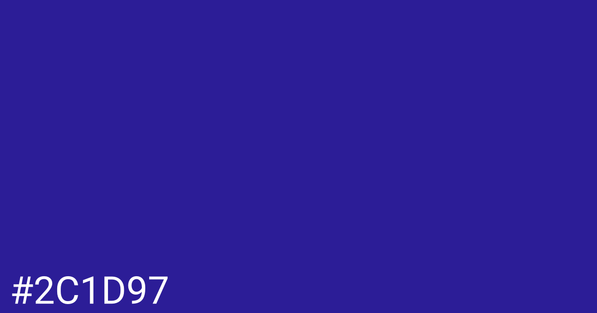 Hex color #2c1d97 graphic