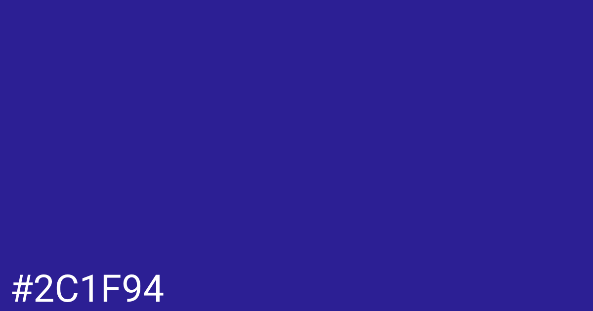 Hex color #2c1f94 graphic