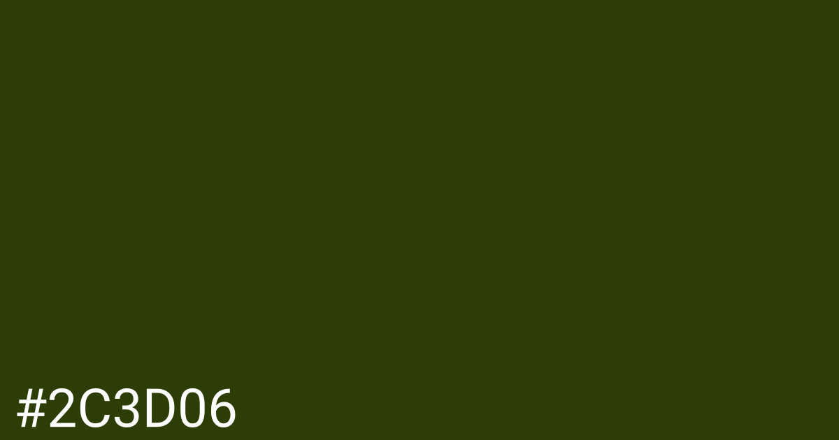 Hex color #2c3d06 graphic