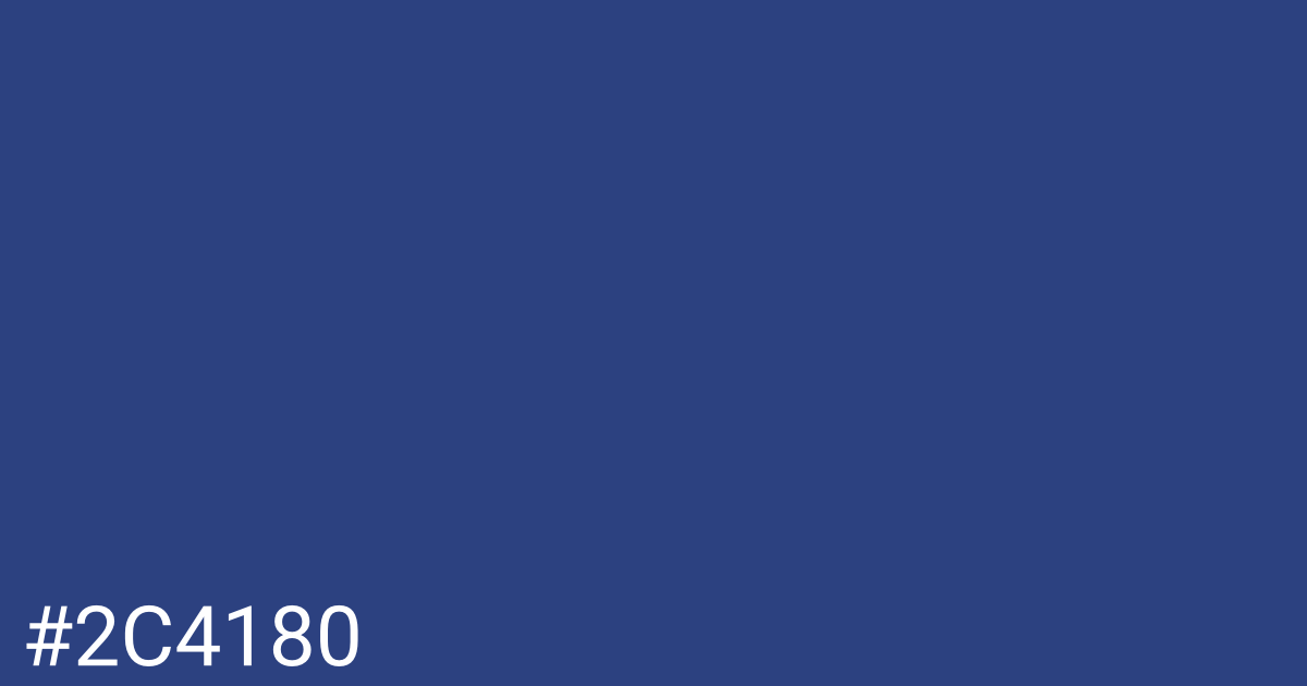 Hex color #2c4180 graphic