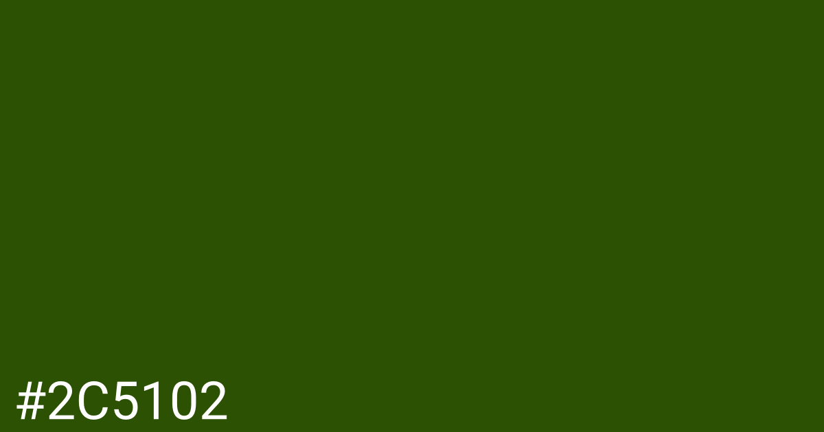 Hex color #2c5102 graphic