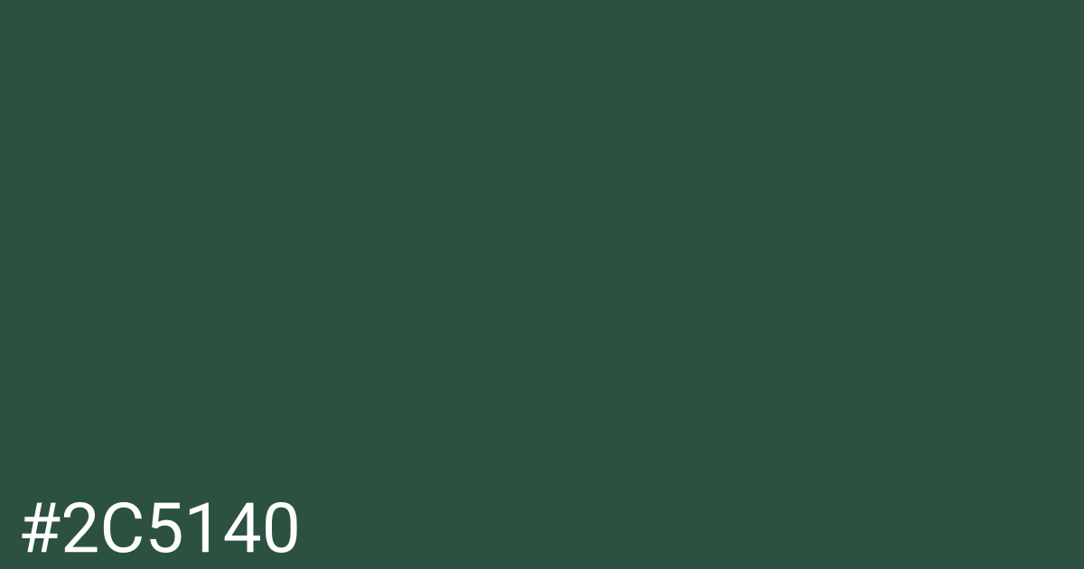 Hex color #2c5140 graphic