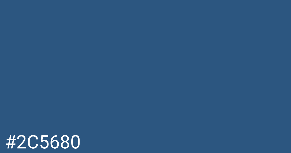 Hex color #2c5680 graphic