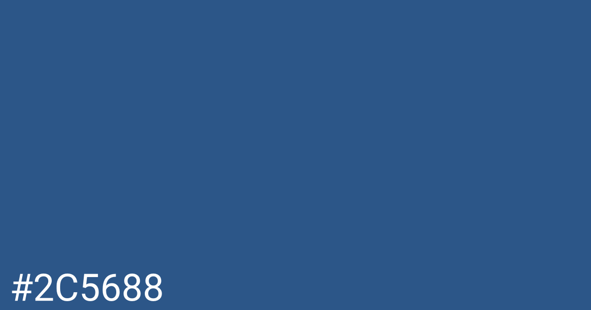 Hex color #2c5688 graphic
