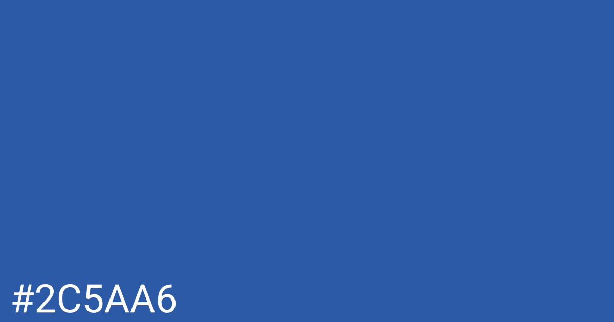 Hex color #2c5aa6 graphic