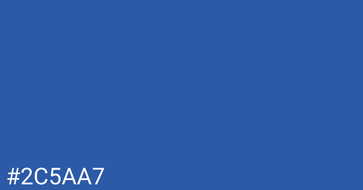 Hex color #2c5aa7 graphic