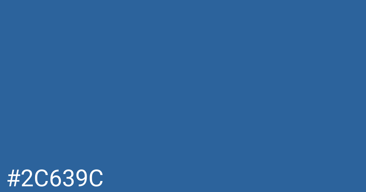 Hex color #2c639c graphic