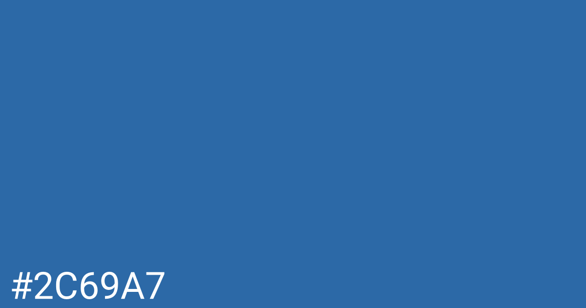 Hex color #2c69a7 graphic