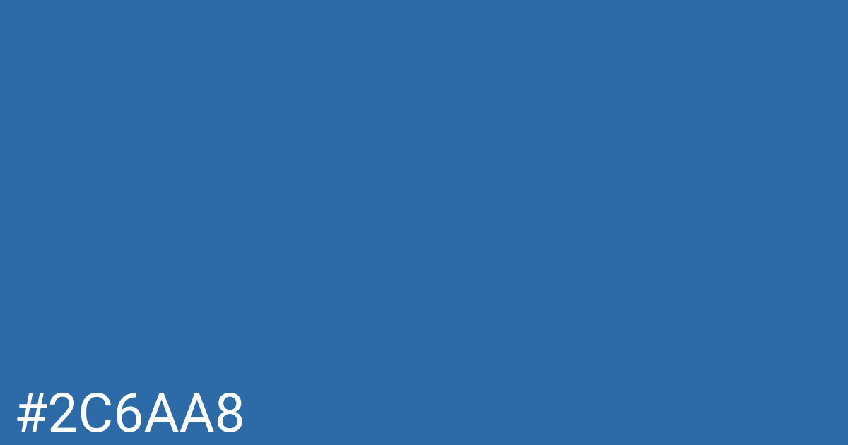 Hex color #2c6aa8 graphic