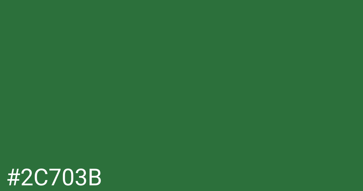 Hex color #2c703b graphic
