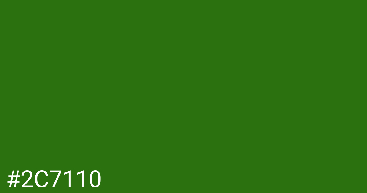 Hex color #2c7110 graphic
