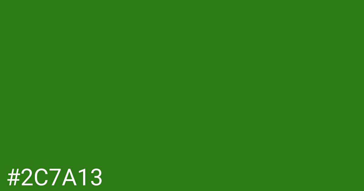Hex color #2c7a13 graphic