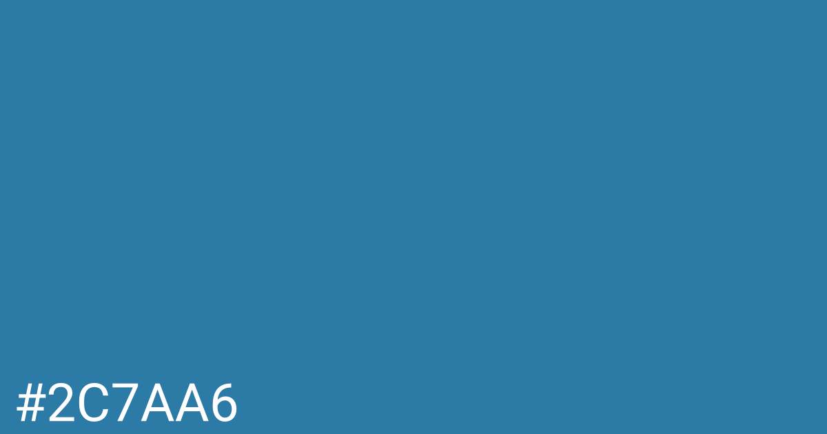 Hex color #2c7aa6 graphic