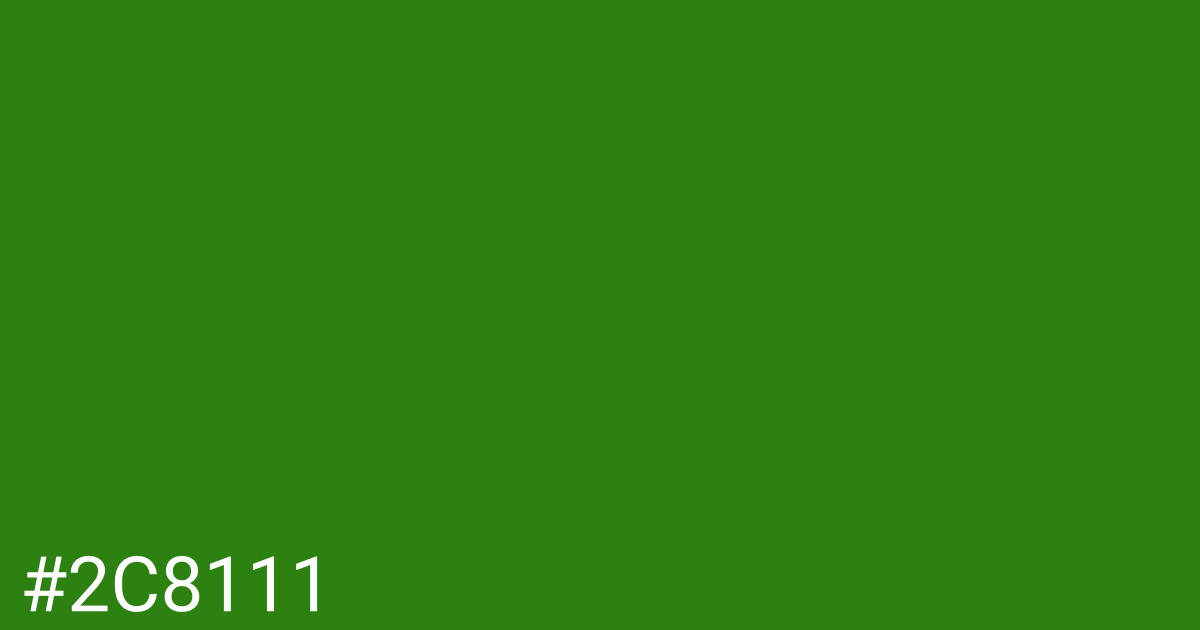Hex color #2c8111 graphic