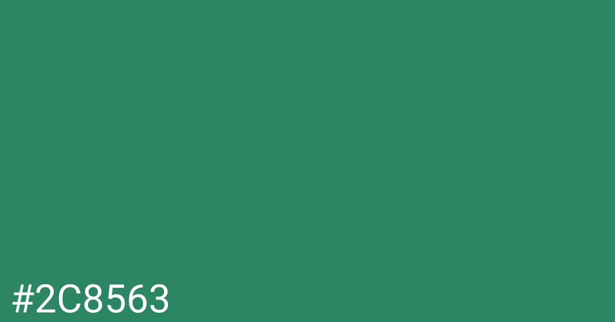 Hex color #2c8563 graphic