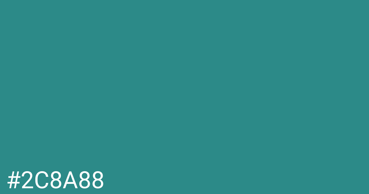 Hex color #2c8a88 graphic