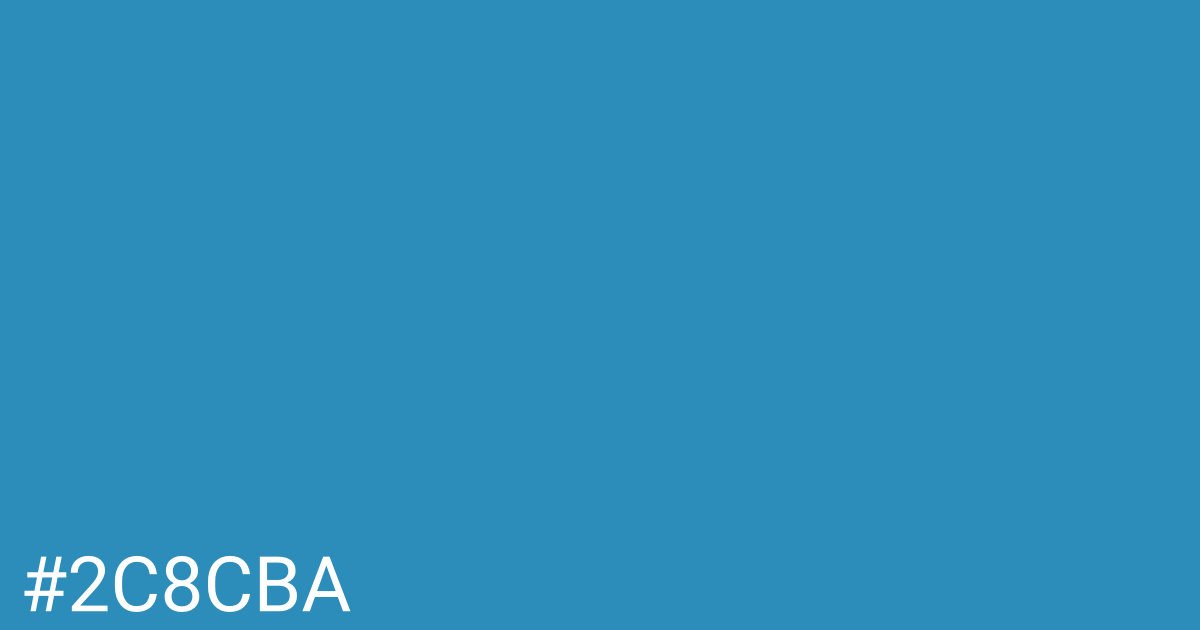 Hex color #2c8cba graphic