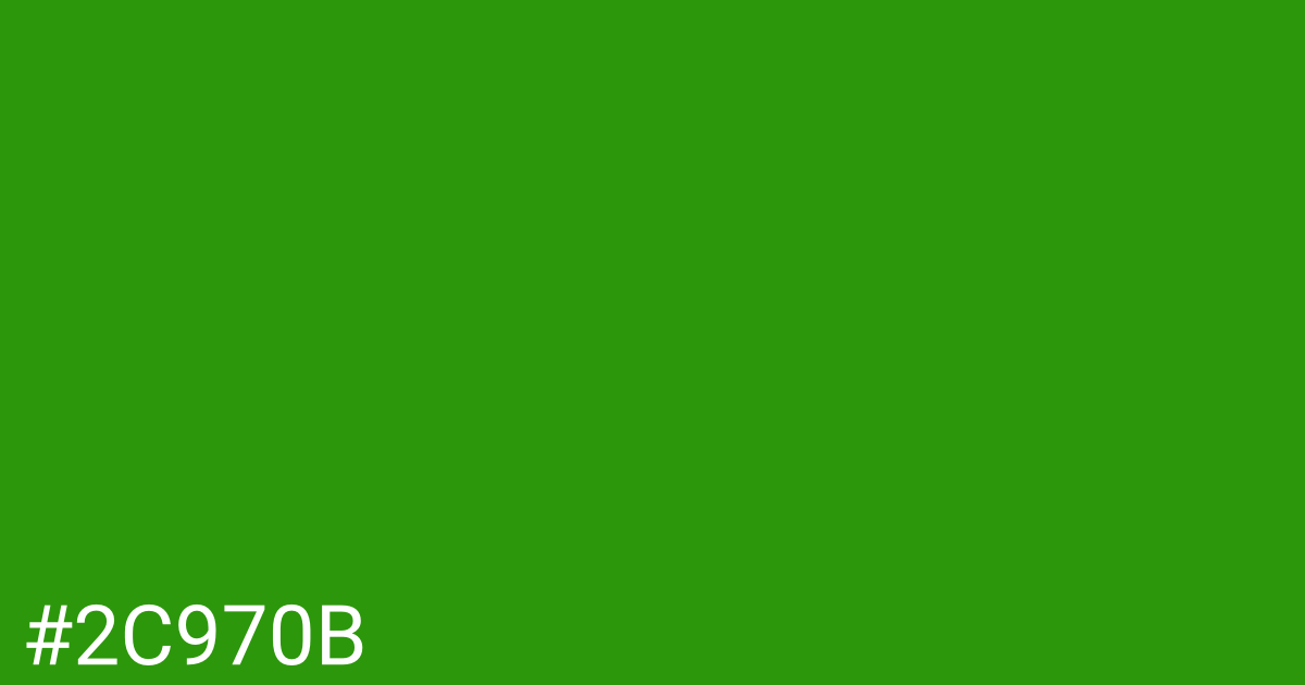 Hex color #2c970b graphic