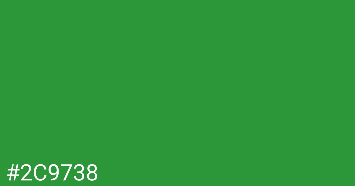 Hex color #2c9738 graphic