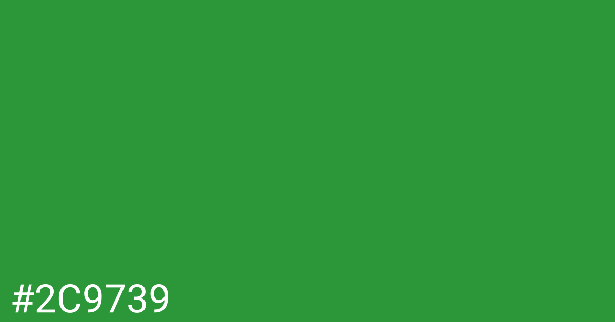 Hex color #2c9739 graphic