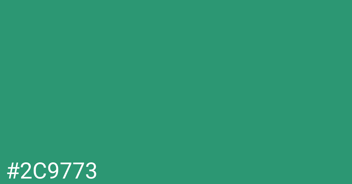 Hex color #2c9773 graphic