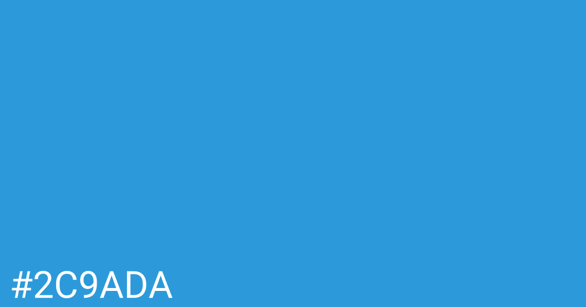 Hex color #2c9ada graphic