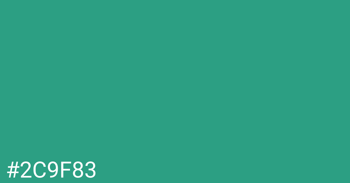 Hex color #2c9f83 graphic