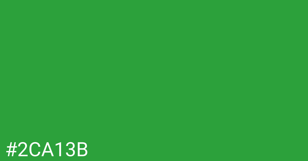 Hex color #2ca13b graphic