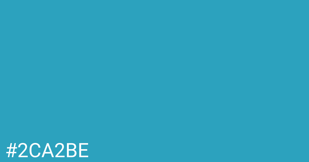 Hex color #2ca2be graphic