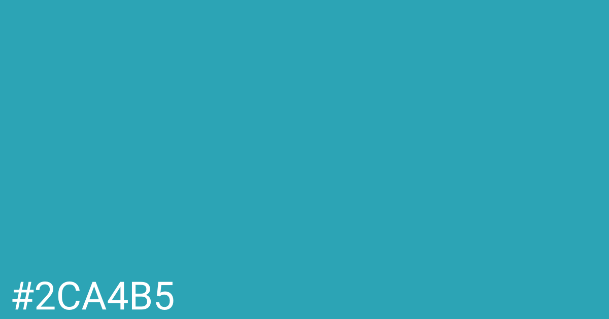 Hex color #2ca4b5 graphic