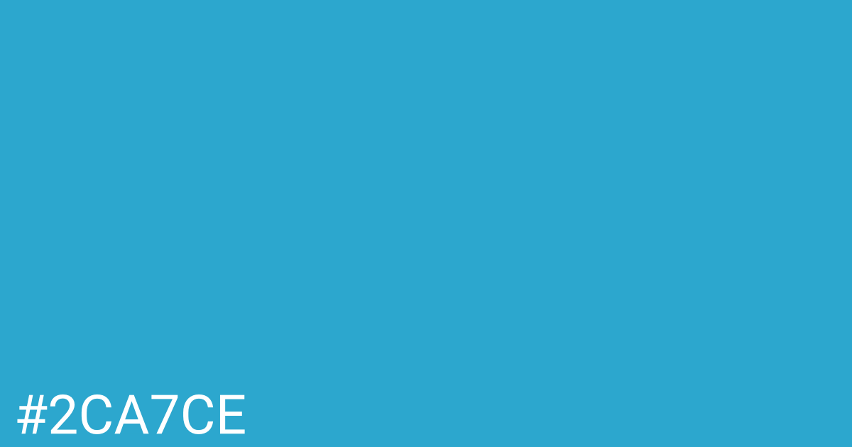 Hex color #2ca7ce graphic