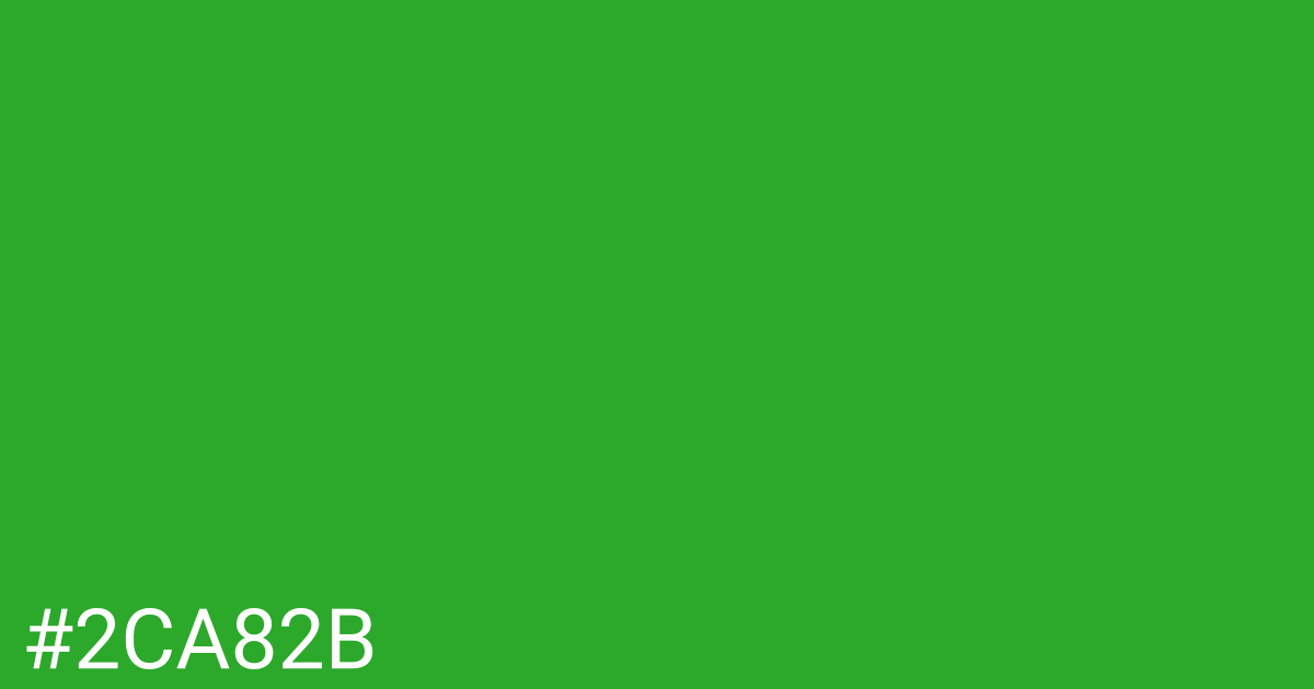 Hex color #2ca82b graphic