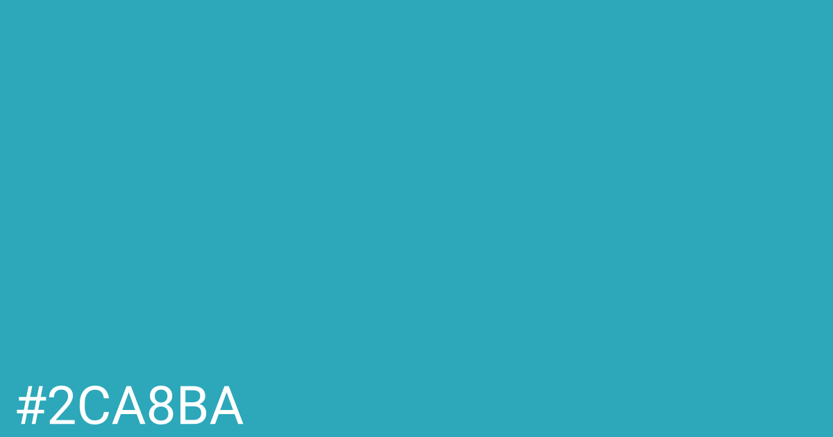 Hex color #2ca8ba graphic