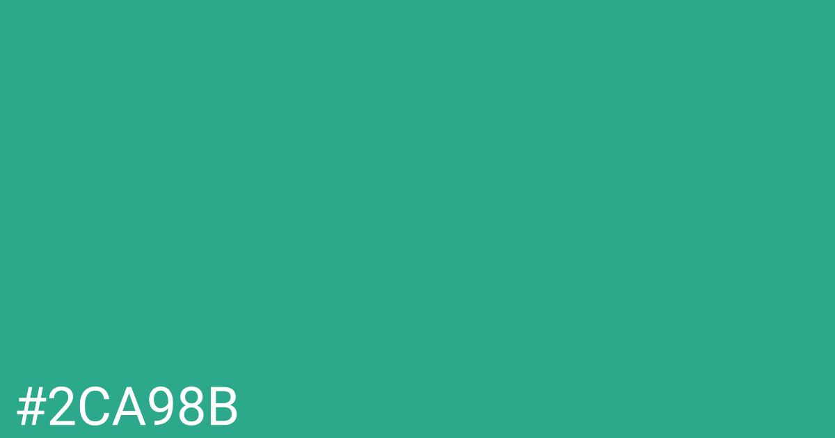 Hex color #2ca98b graphic