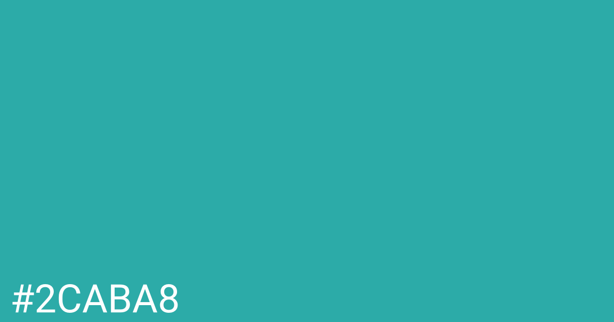 Hex color #2caba8 graphic
